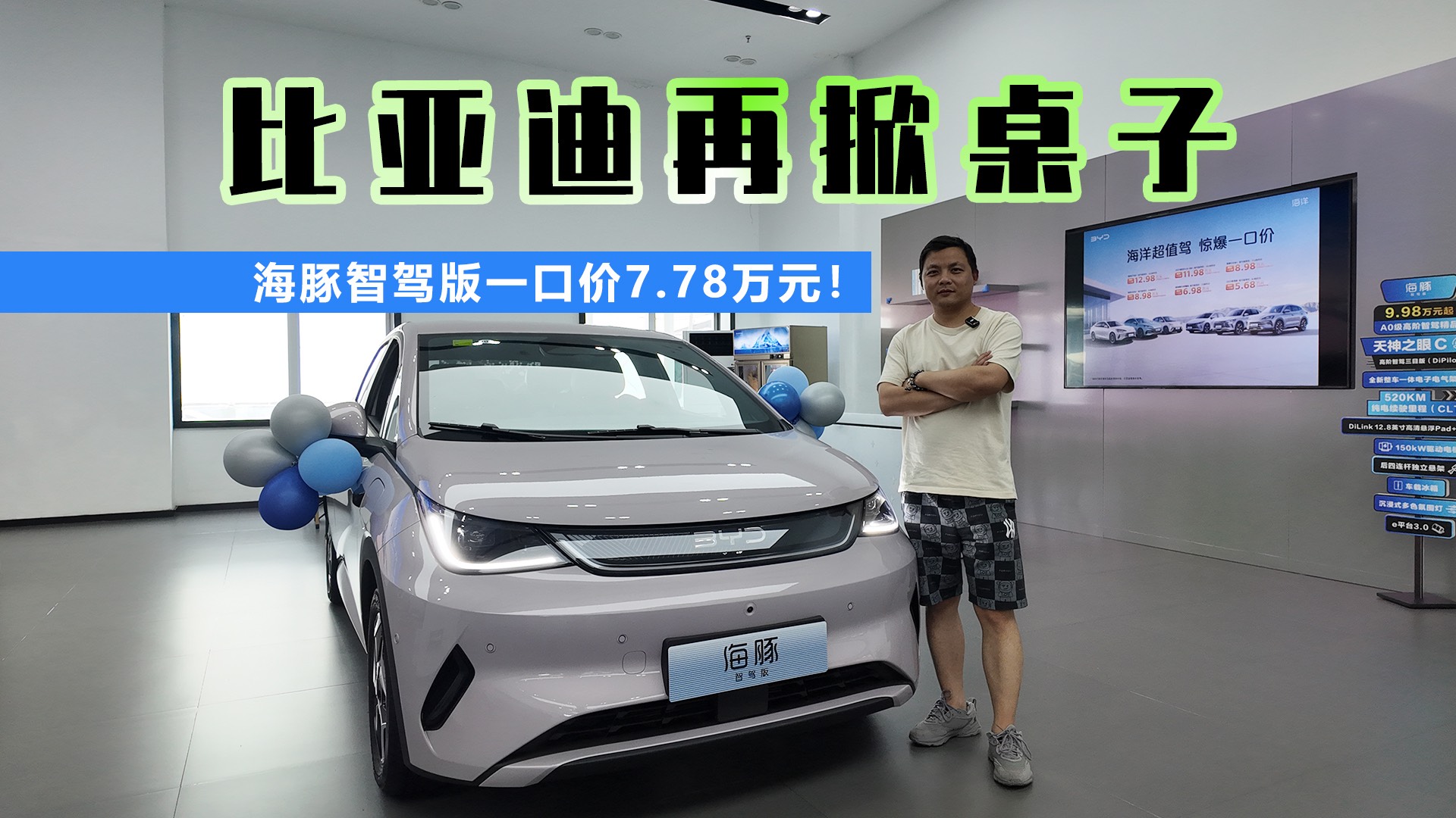 比亚迪再次掀桌子 海豚智驾版一口价7.78万元！