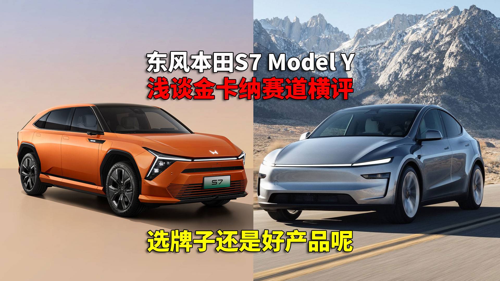 Model Y对比S7 双车动态表现本田更有优势 您信吗?